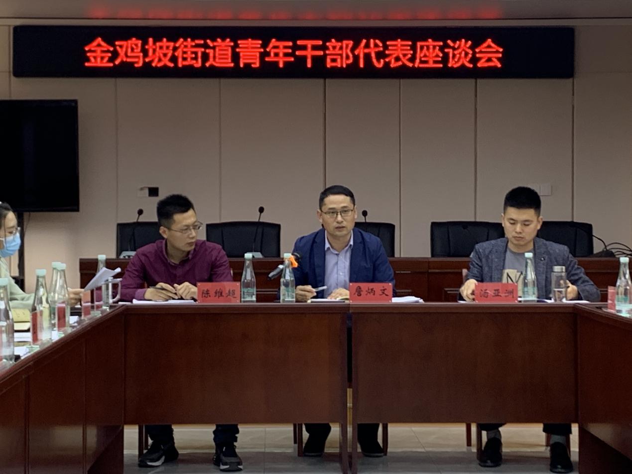 金鸡坡街道召开青年干部代表座谈会